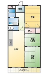 エクレールやぐらの物件間取画像